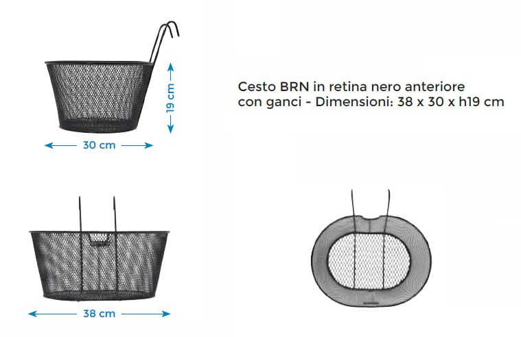 CESTINO OVALE CON GANCI   