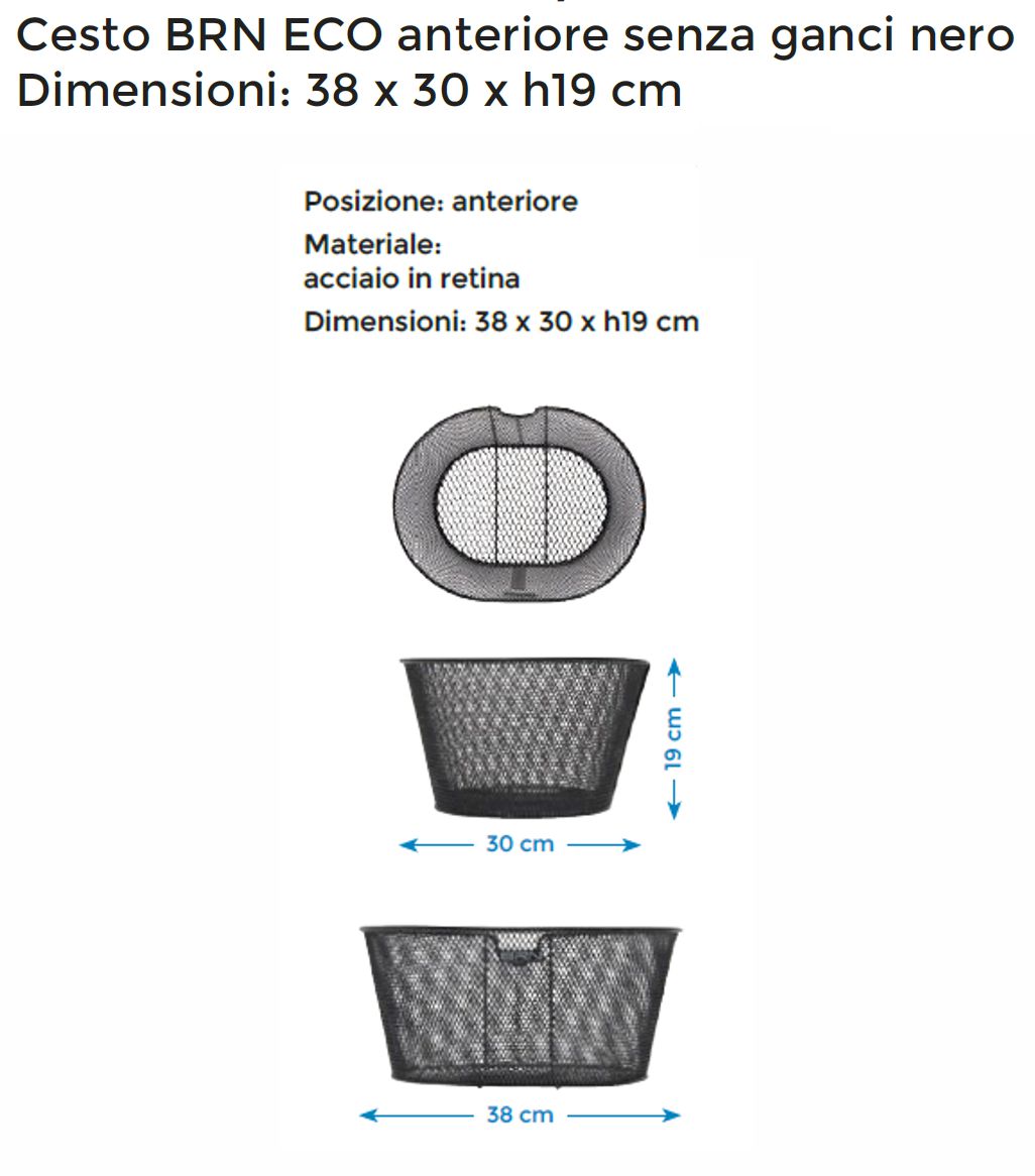 CESTINO OVALE SENZA GANCI 