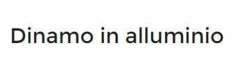 DINAMO ALLUMINIO SINISTRA 
