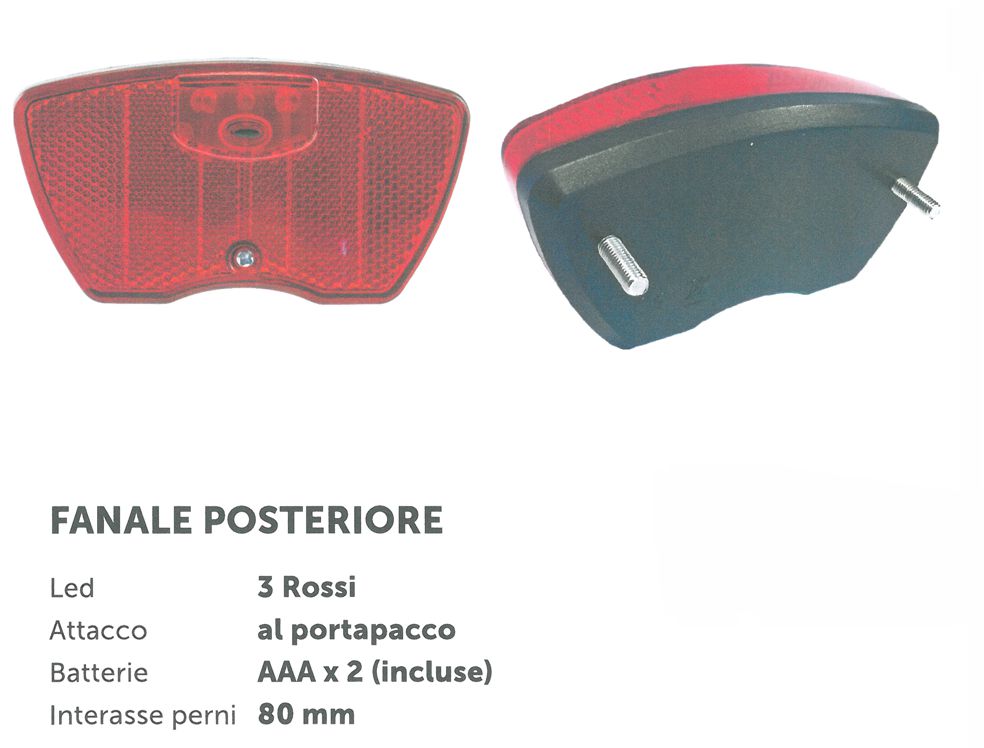 FANALE POST ROSS 5LED     