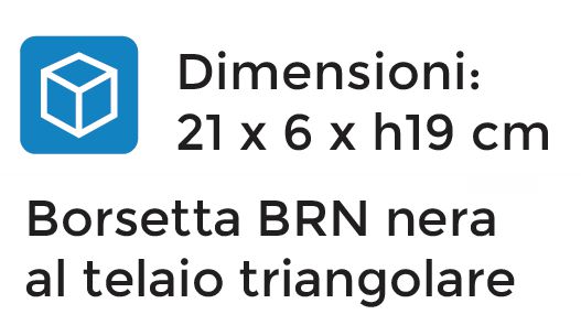 BORSETTA AL TELAIO NERA   