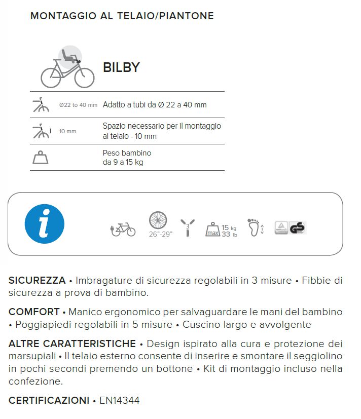 SEGGIOLINO POST BOODIE GRI