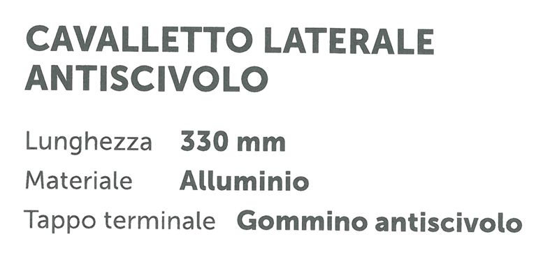 CAVALLETTO ALLUMINO 330MM 