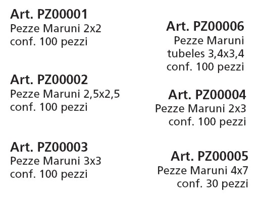 PEZZE MARUNI diametro 20MM  TIPO Q
