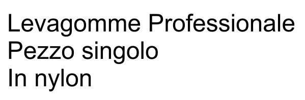 LEVAGOMME BICI PLASTIC 3PZ