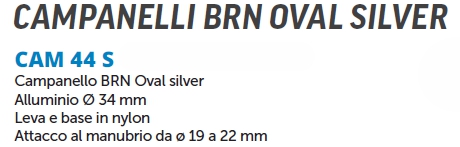 CAMPANELLO ALLUM diametro 34 OVAL 