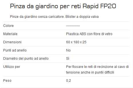 PINZA LEGATUR FP20  x RETI