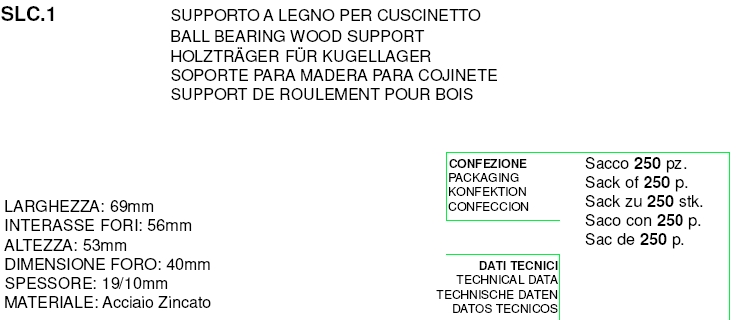 SUPP.TONDO X LEGNO SFIL.40