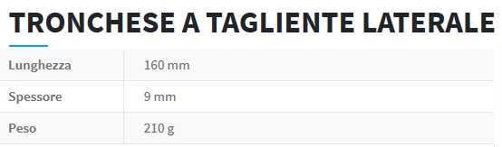 TRONCHESE TAGLIENT LATERAL