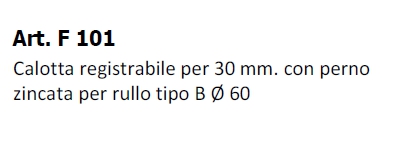 CALOTTA C/PERN REGOL. 30MM