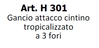 GANCIO ATTACCO A 3 FORI   