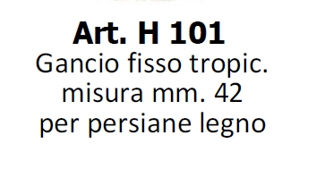 GANCIO FISSO LEGNO TIPO G 