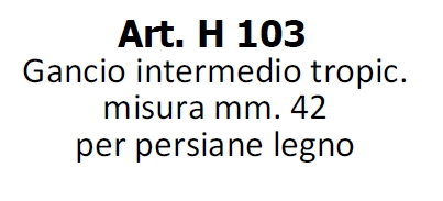 GANCIO INTERMEDIO LEGNO   