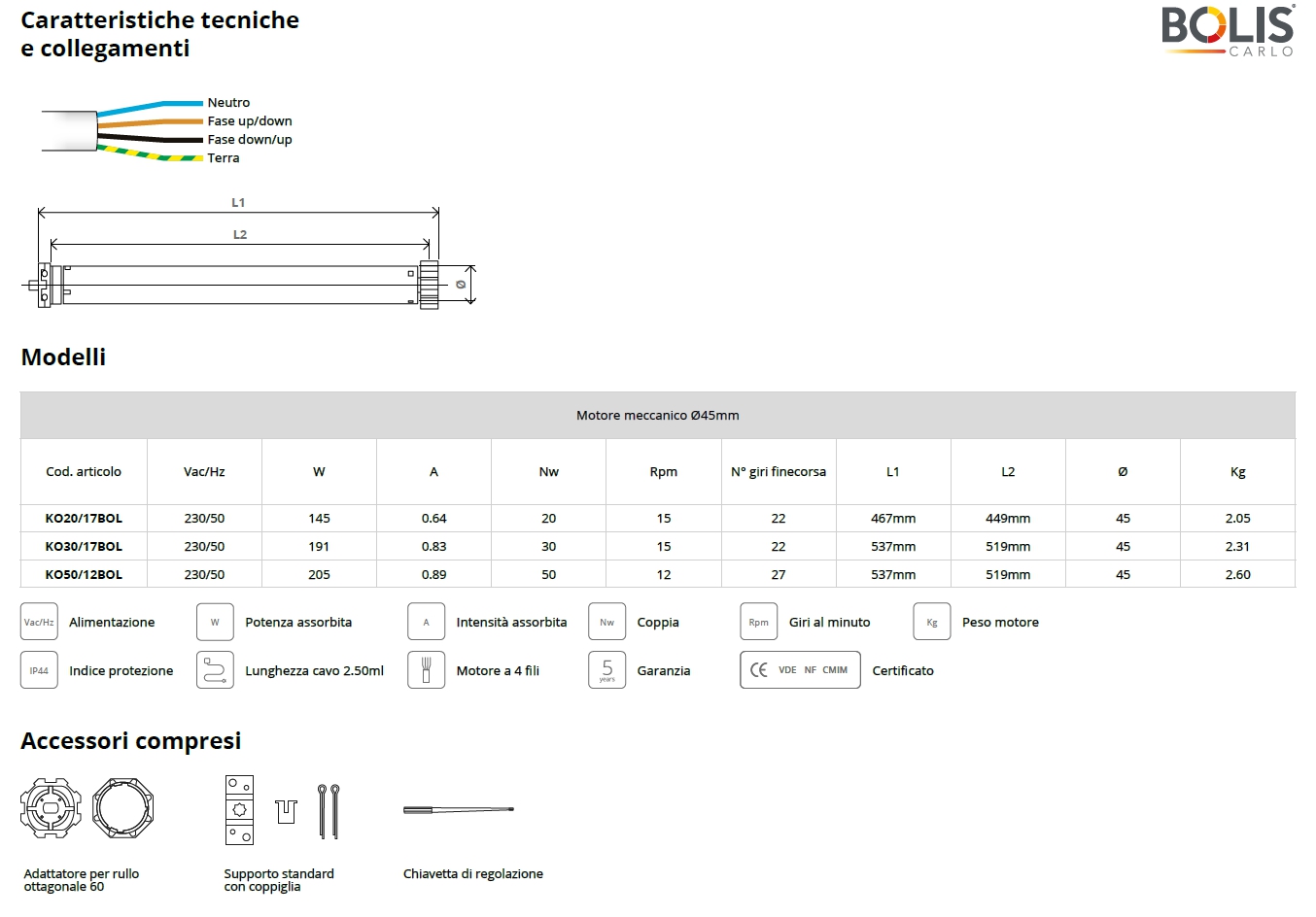 MOTORE 30NW BOLIS COMPLETO