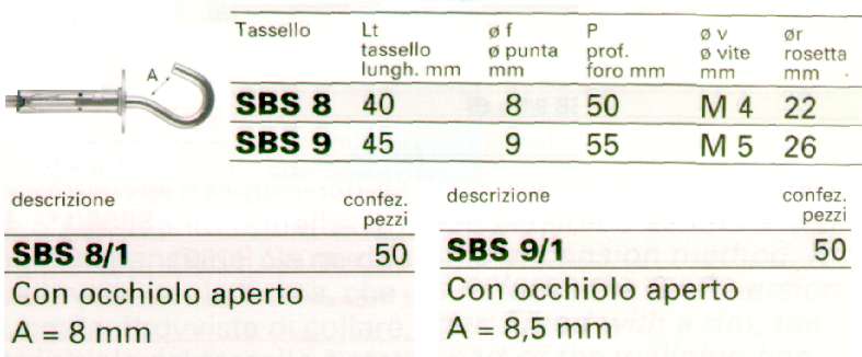 TASSELLI SBS 8/1 ACC   50P