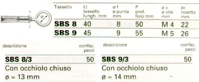 TASSELLI SBS 8/3 ACC   50P