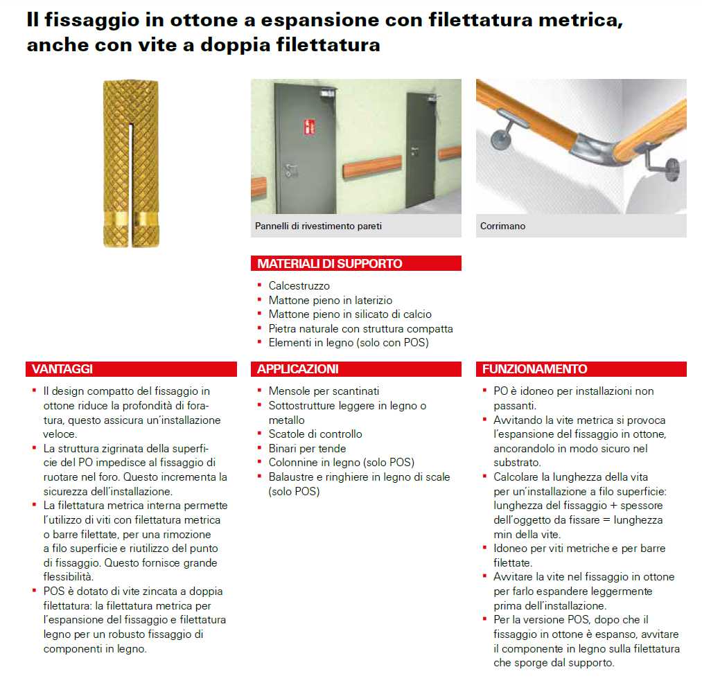 TASSELLO OTTONE PO M6X24  