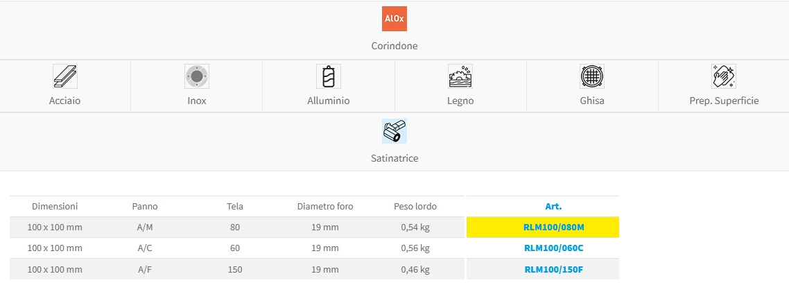 RUOTA LAMELL GR 60 SATINAT