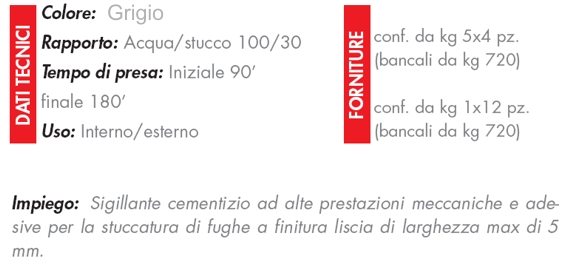 STUCCO PER FUGHE GRIG  5KG