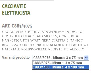 GIRAVITE ELETTRIC 3X75 TA 