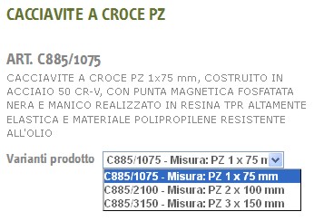 GIRAVITE A CROCE PZ 1x75MM