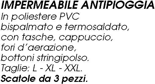 IMPERMEABILE GIALLO  TG XL