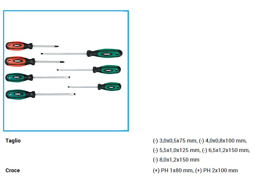 GIRAVITI TAGLIO/CROCE 7PZ 