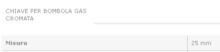 CHIAVE x BOMBOLA GAS      