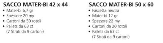 SACCO MATER-BIO 42x44 15RT