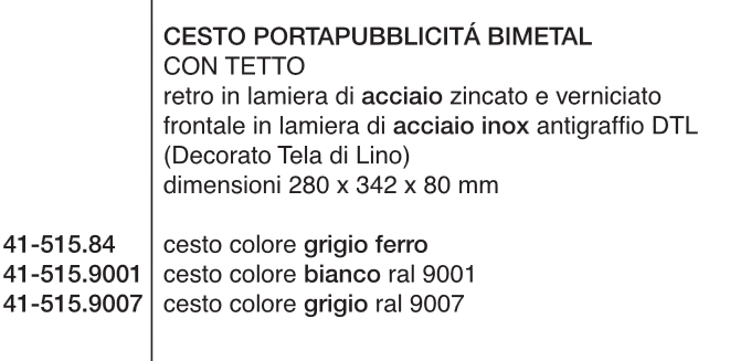 CASS PUBBL BIMETAL  GRI/FE