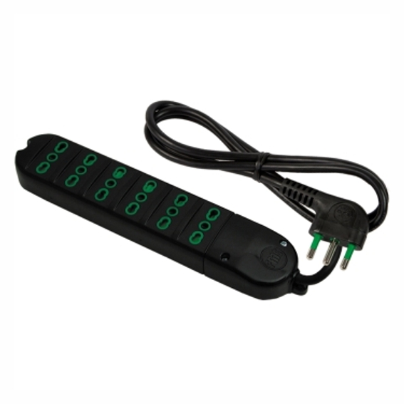 MULTIPRESA 1,5MT 6 BIP NER