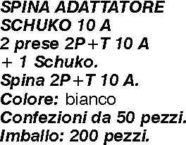 ADATTAT.1SP 10AC/T 3 C/SCH