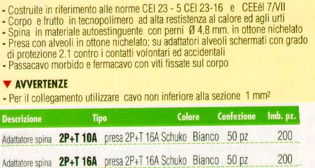 ADATTAT.1SP+T 10A SCHUKO B