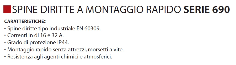 SPINA VOLAN 3P+T 16A CEE  