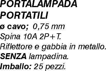 LAMPADA PORT 5 MT GRIG/MET