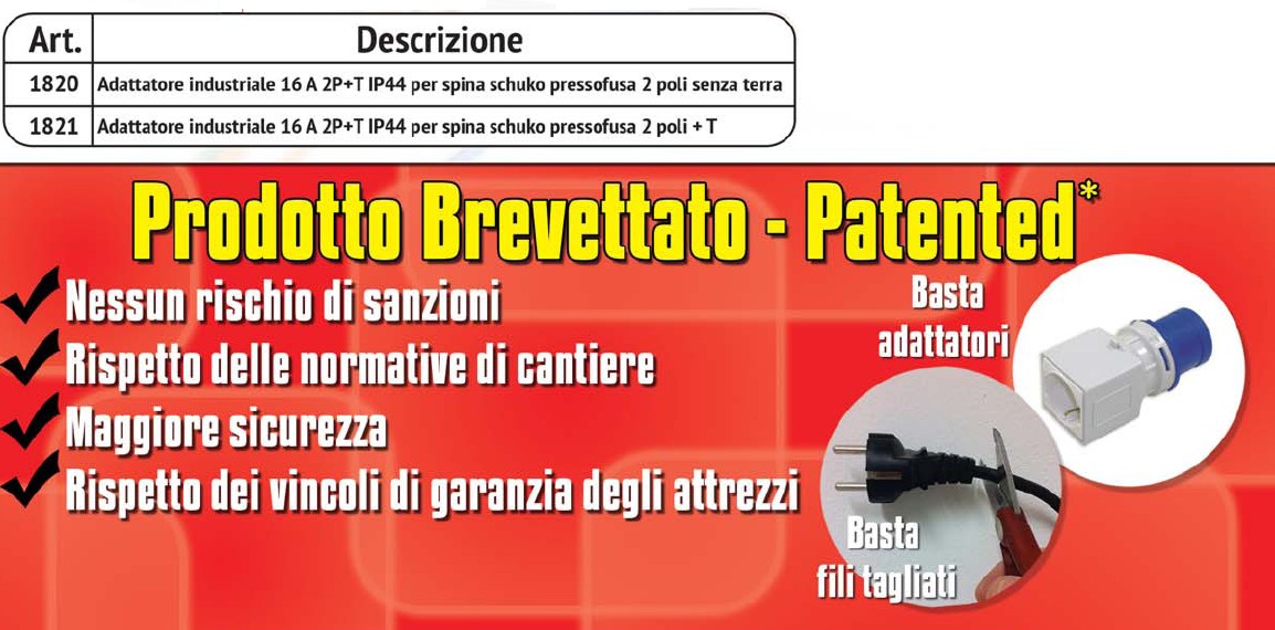 ADAT 16A 2P+T x SCHUKO +T 