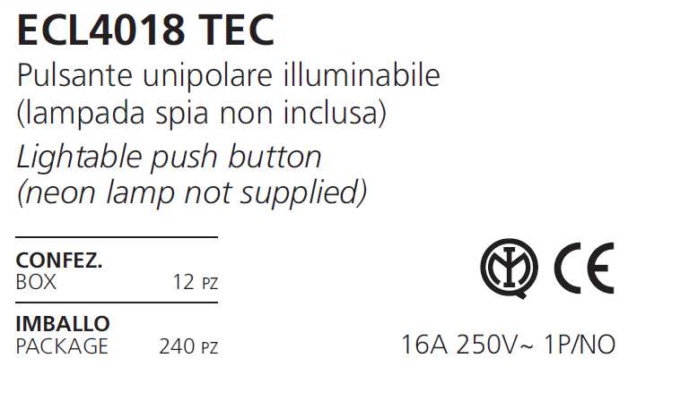 PULS UNIPOL ILLUM 16A NERO