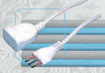 PROL LIN 5M  10A 3x1 BIANC