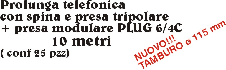 AVVOLGICAV TEL 10 M 3+PLUG