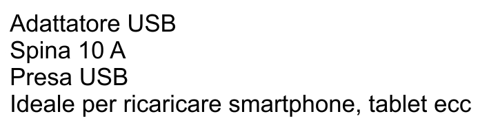 SPINA 10A C/ADATTAT USB   