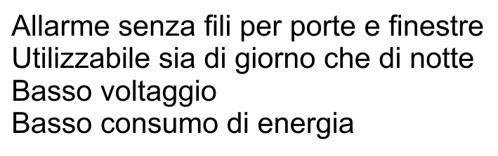 ALLARME SONORO PORT/FINEST