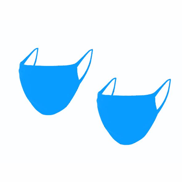 MASCHERINA BOY AZZURRA 2PZ