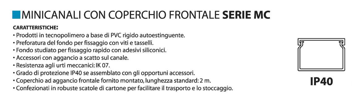 MINICAN ARREDO 22x13  2 MT