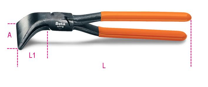 1078 PINZA BECCHI LARGHI  