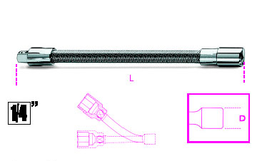 900FL PROL.FLE.150MM Q.1/4