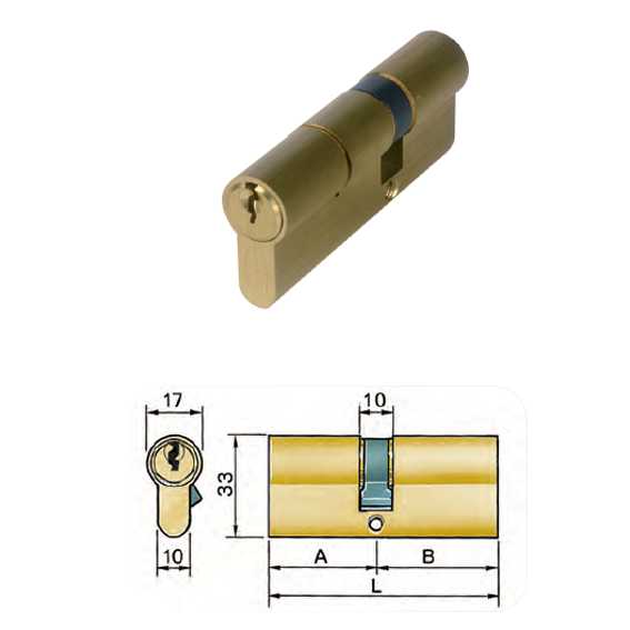 CILINDRO 45+45 OTTONAT3000