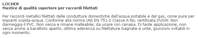 MASTICE LOCHER X RACC 850G