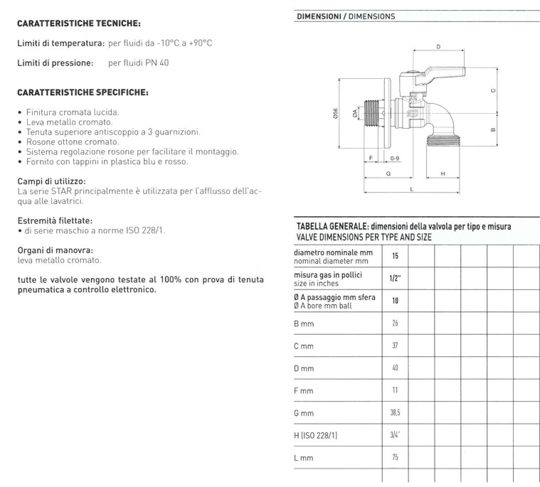 RUB STAR LAVATRICE DA 1/2 