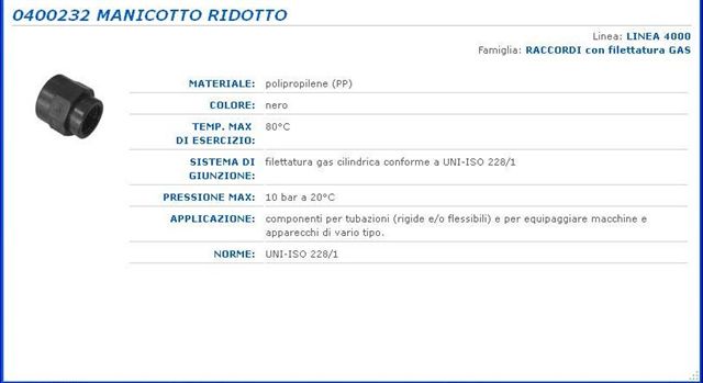 240 MANICOT FF PPO 3/4X1/2