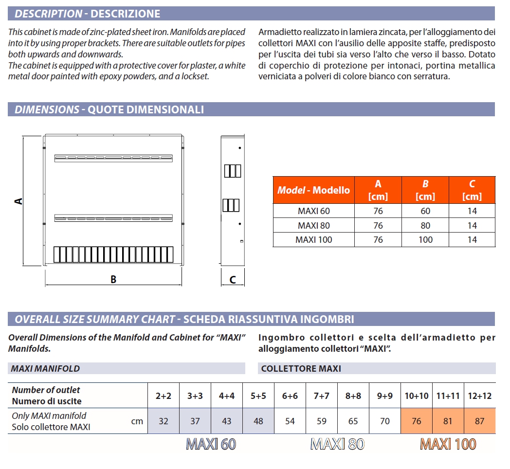 CASS COLL MAXI 80 76X80X14